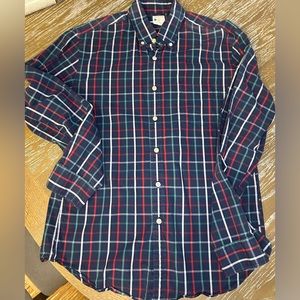 Men’s J. Crew Long Sleeve Button Up Sunwashed Oxford 100% cotton AM